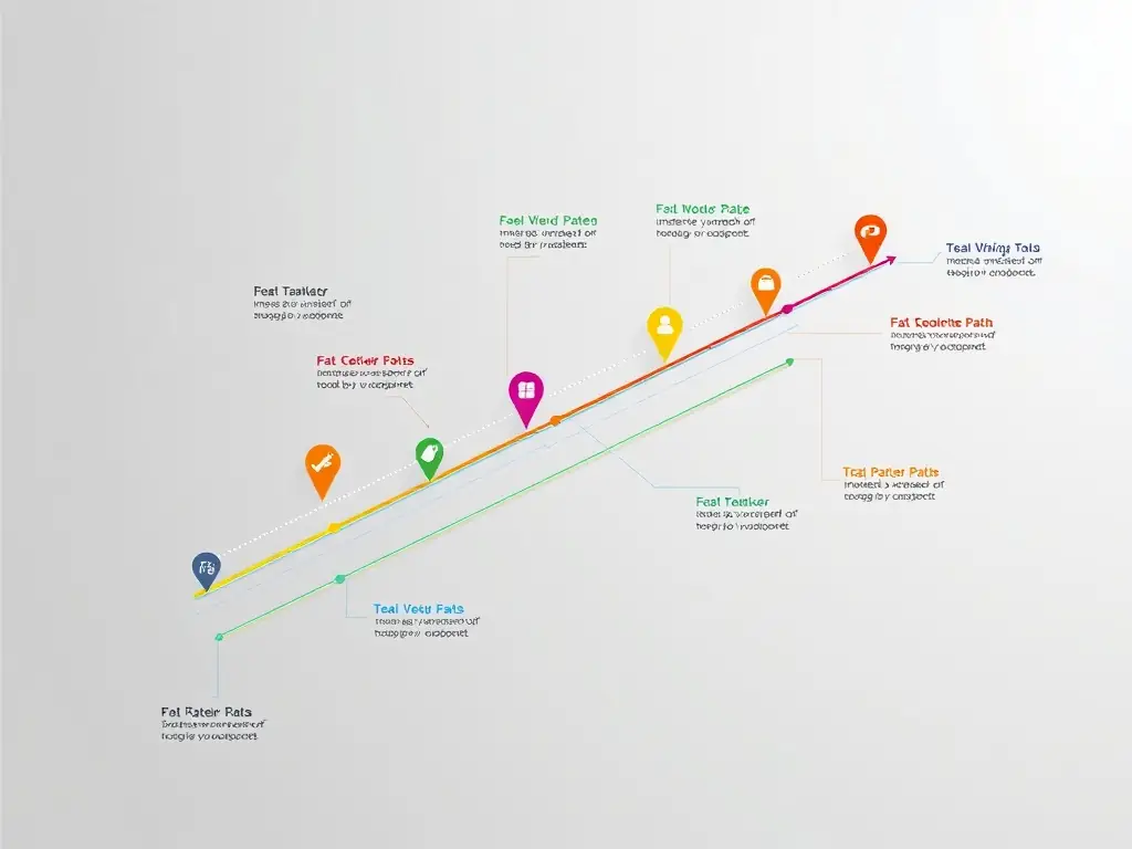 A detailed digital diagram illustrating a tooling path strategy for optimization.